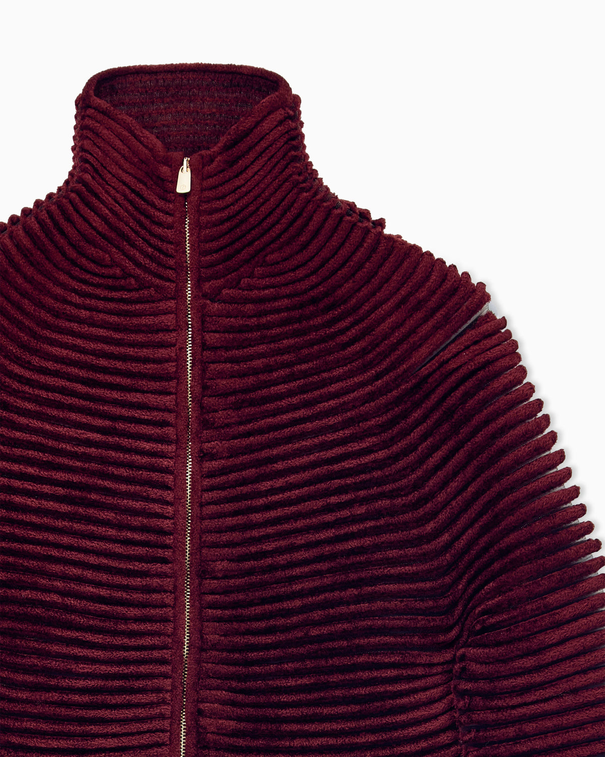 Ottoman jacket slim with seamless kimono sleeves and zip