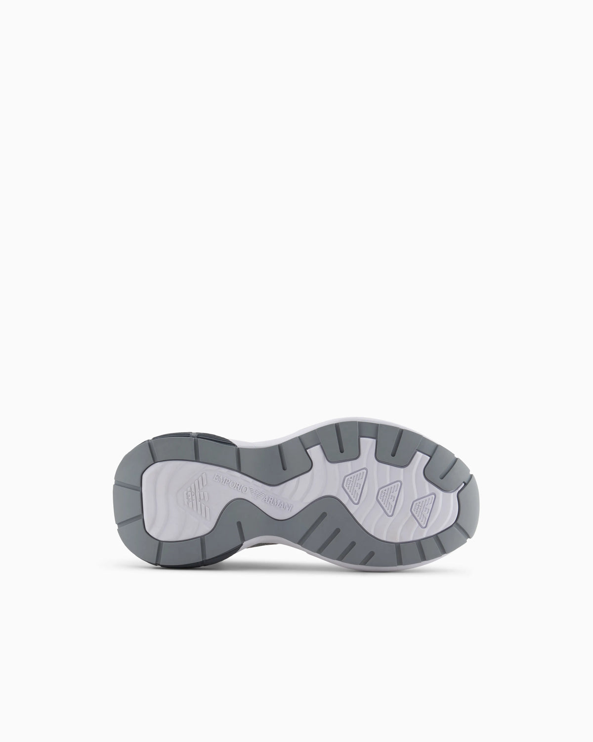 Mesh sneakers with laminated details and signature logo