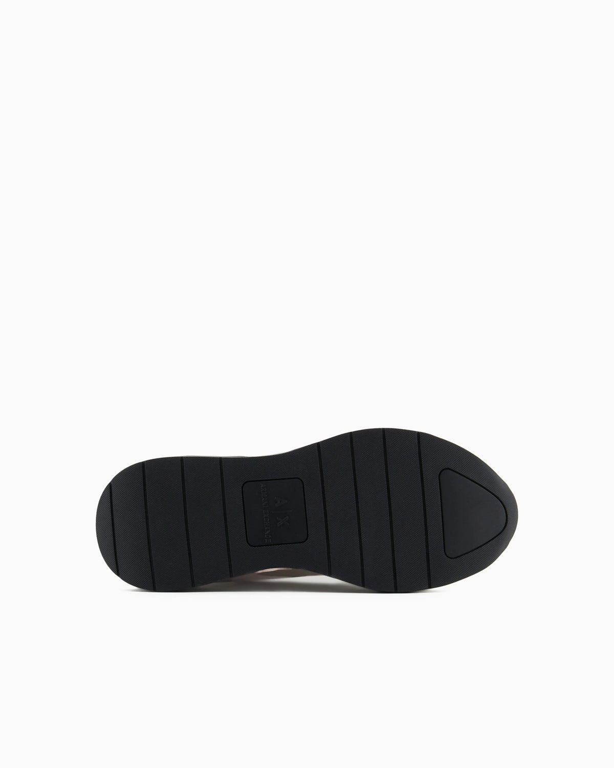 Leather sneakers with logo application