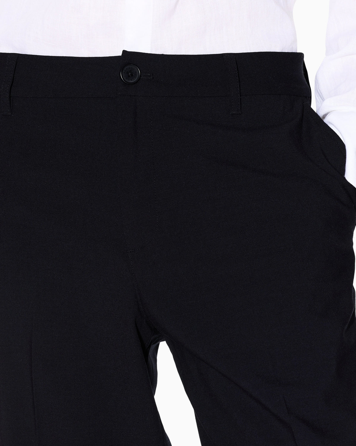 Tailored straight-leg trousers in wool blend Icon
