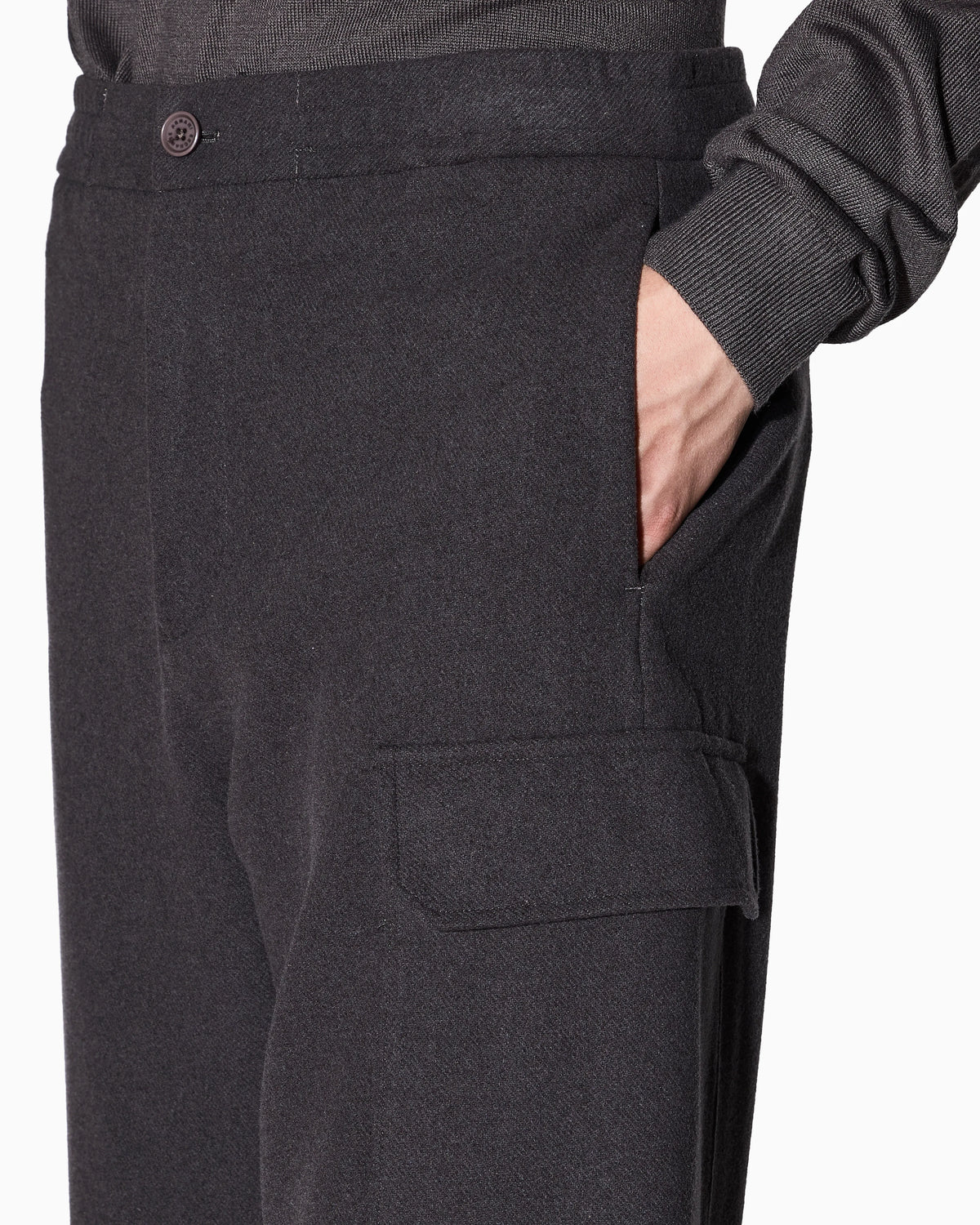 Wool Blend Cargo Pants