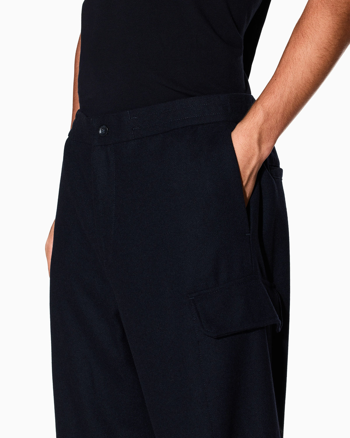 Wool Blend Cargo Pants