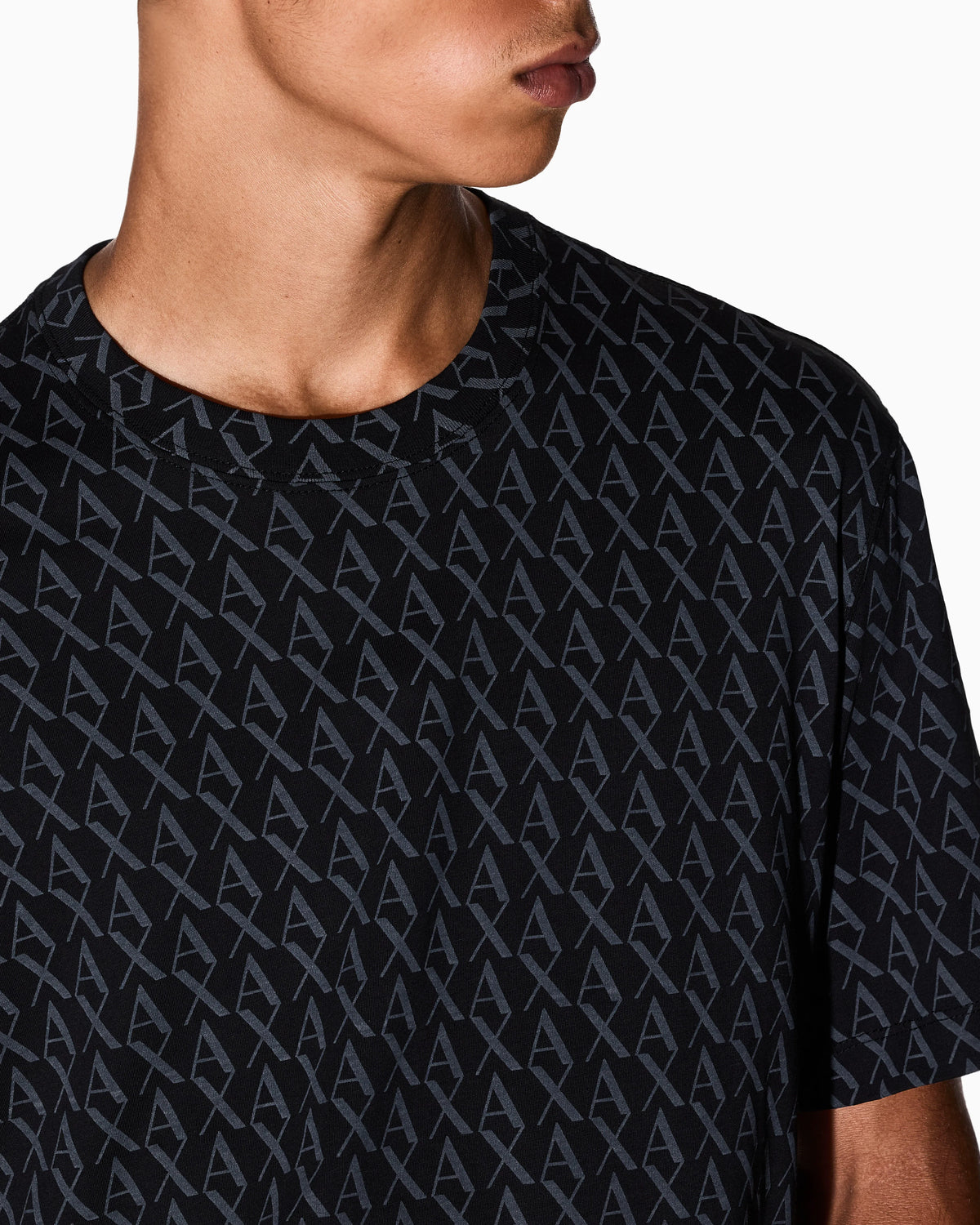 Cotton jersey T-shirt with an all-over pattern Essential