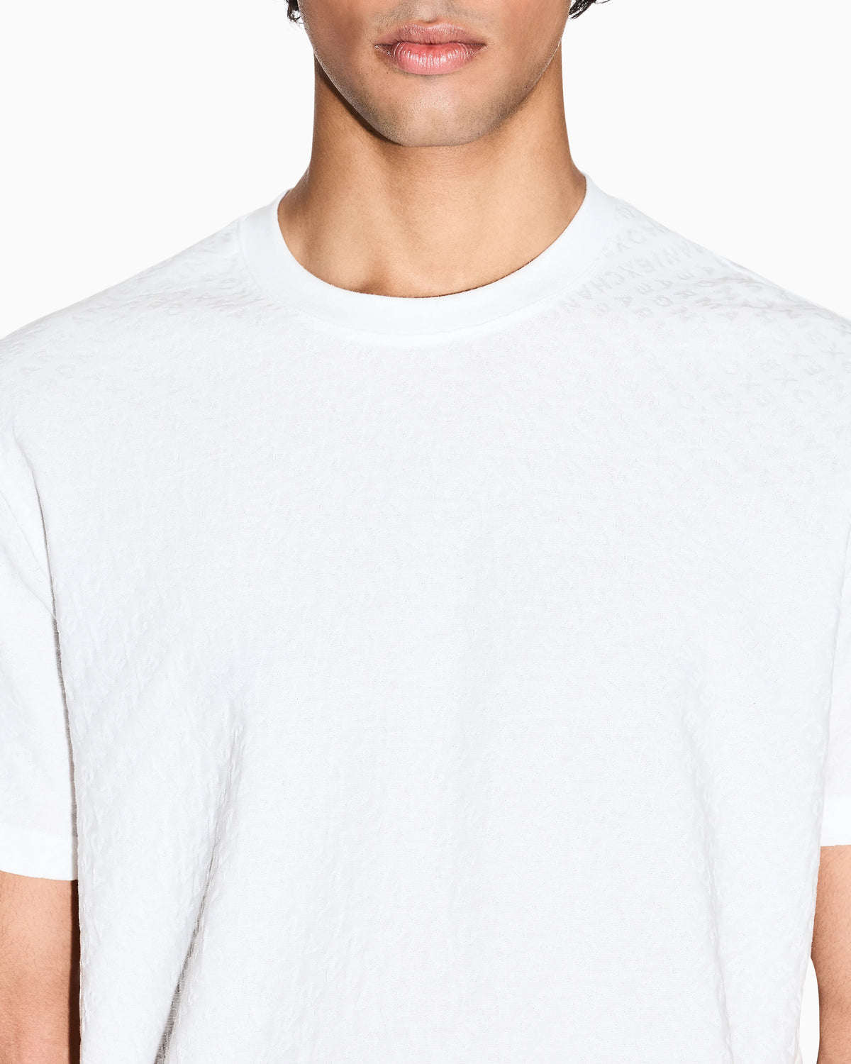 Regular fit t-shirt in jacquard fabric