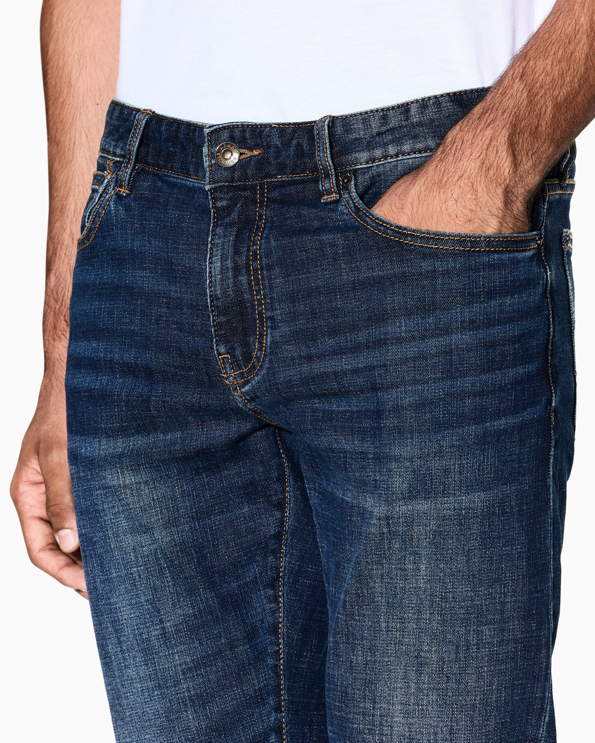Stretch denim skinny jeans
