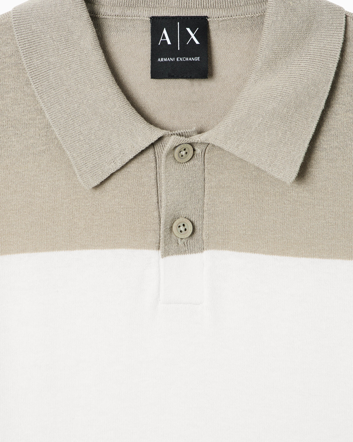Linen and cotton knitted polo shirt