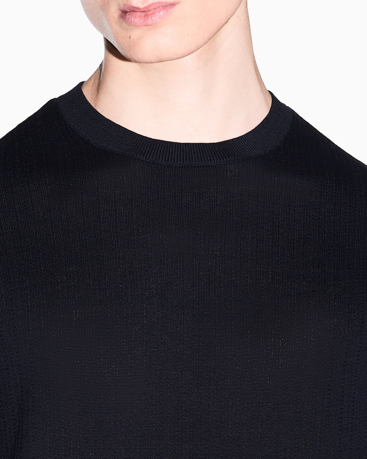 Ribbed cotton tricot top