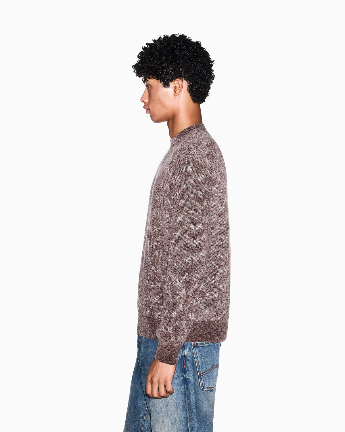 regular fit pullover in viscose blend