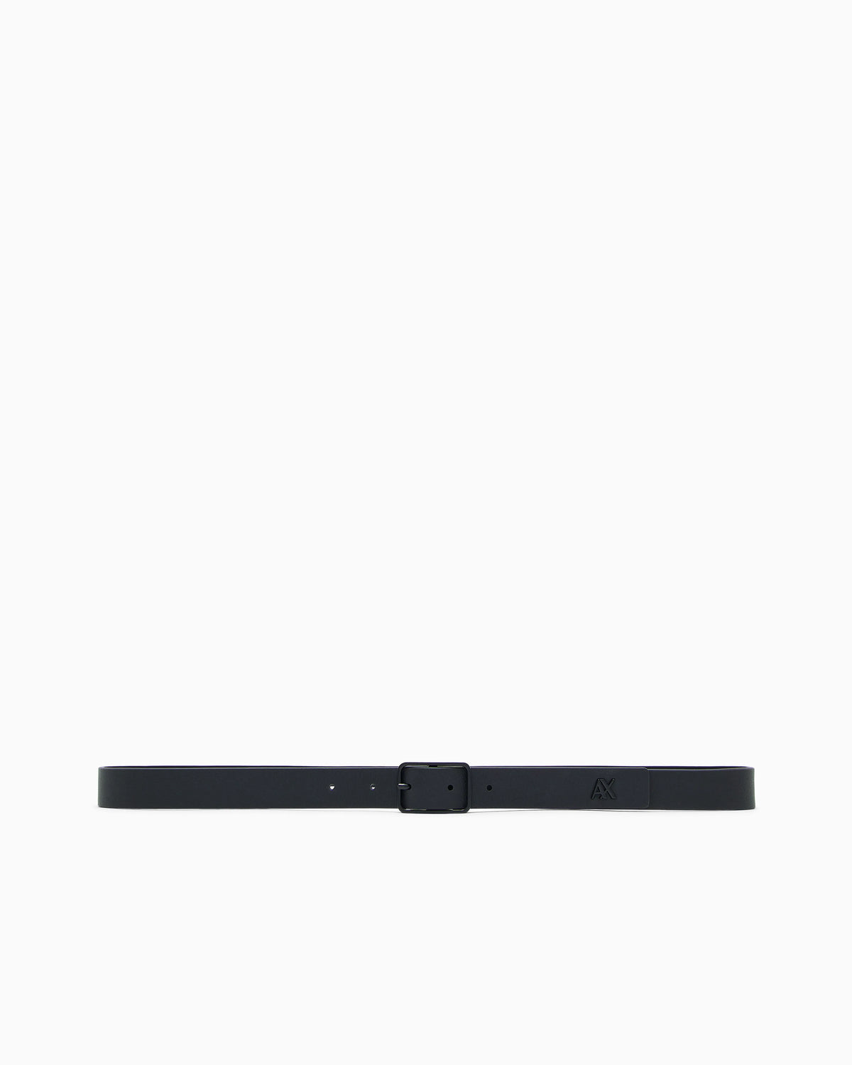 Tongue belt in leather