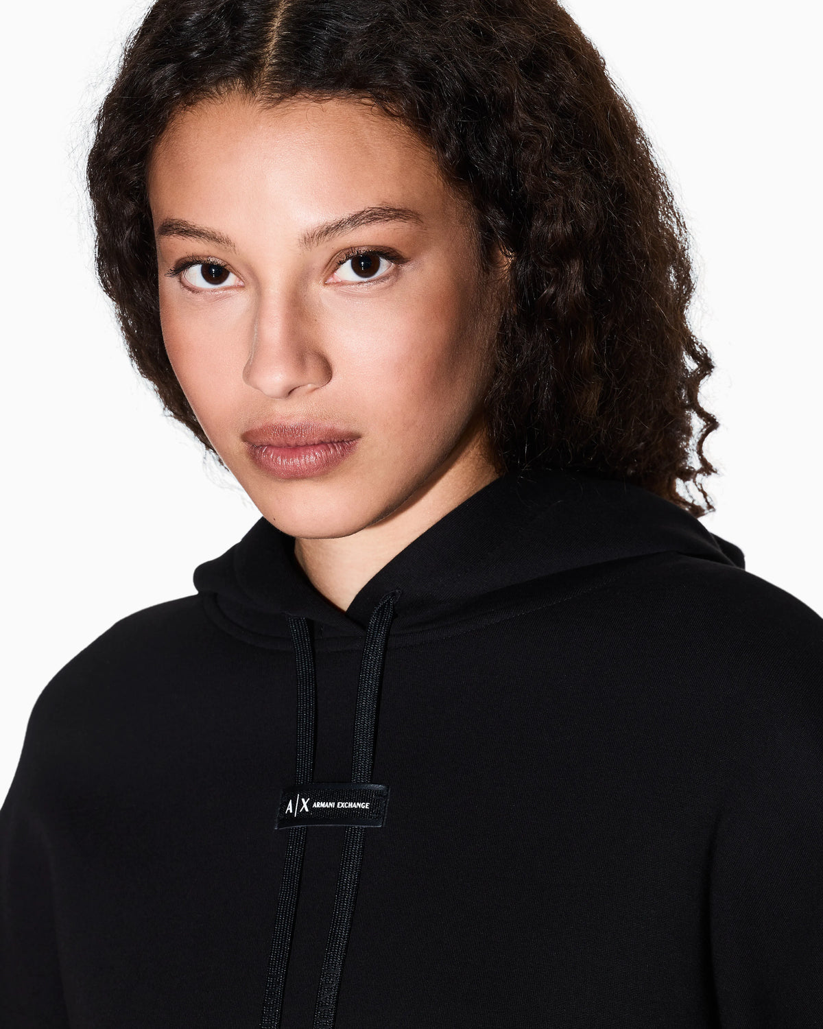 Hoodie in soft fleece fabric