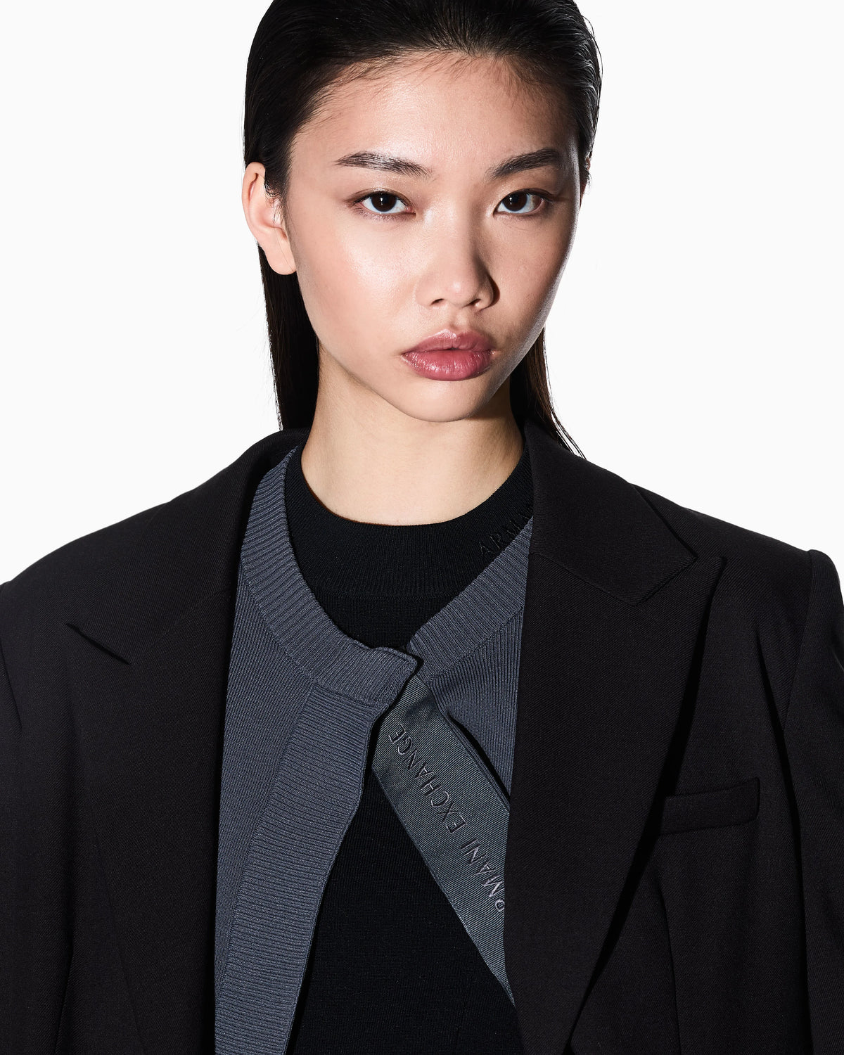 Wide rib sweater