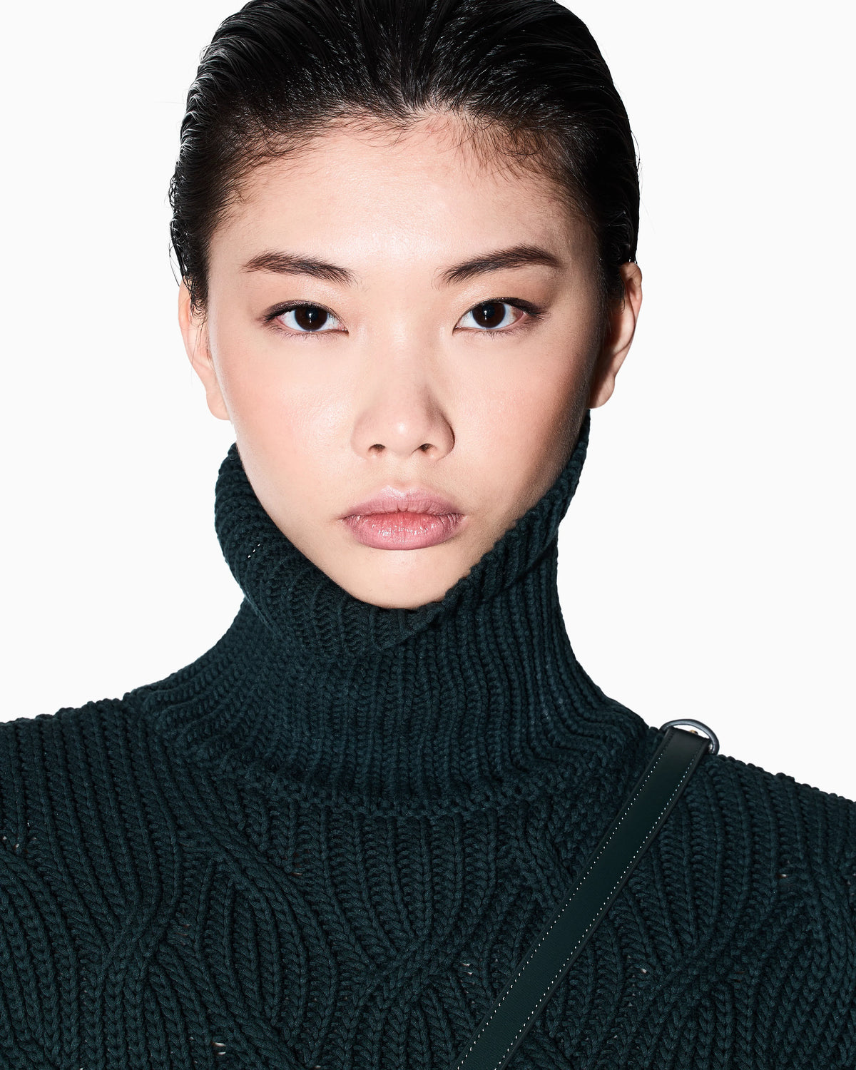Chunky knit turtleneck sweater