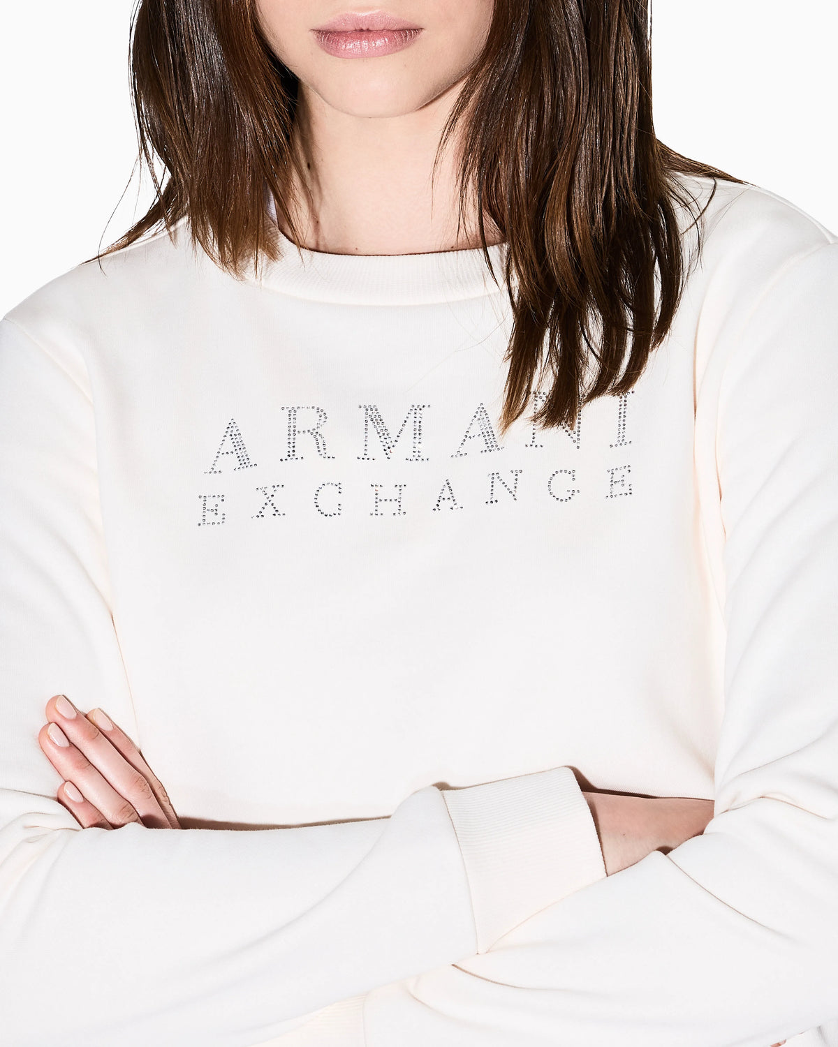 Crewneck sweatshirt with small logo