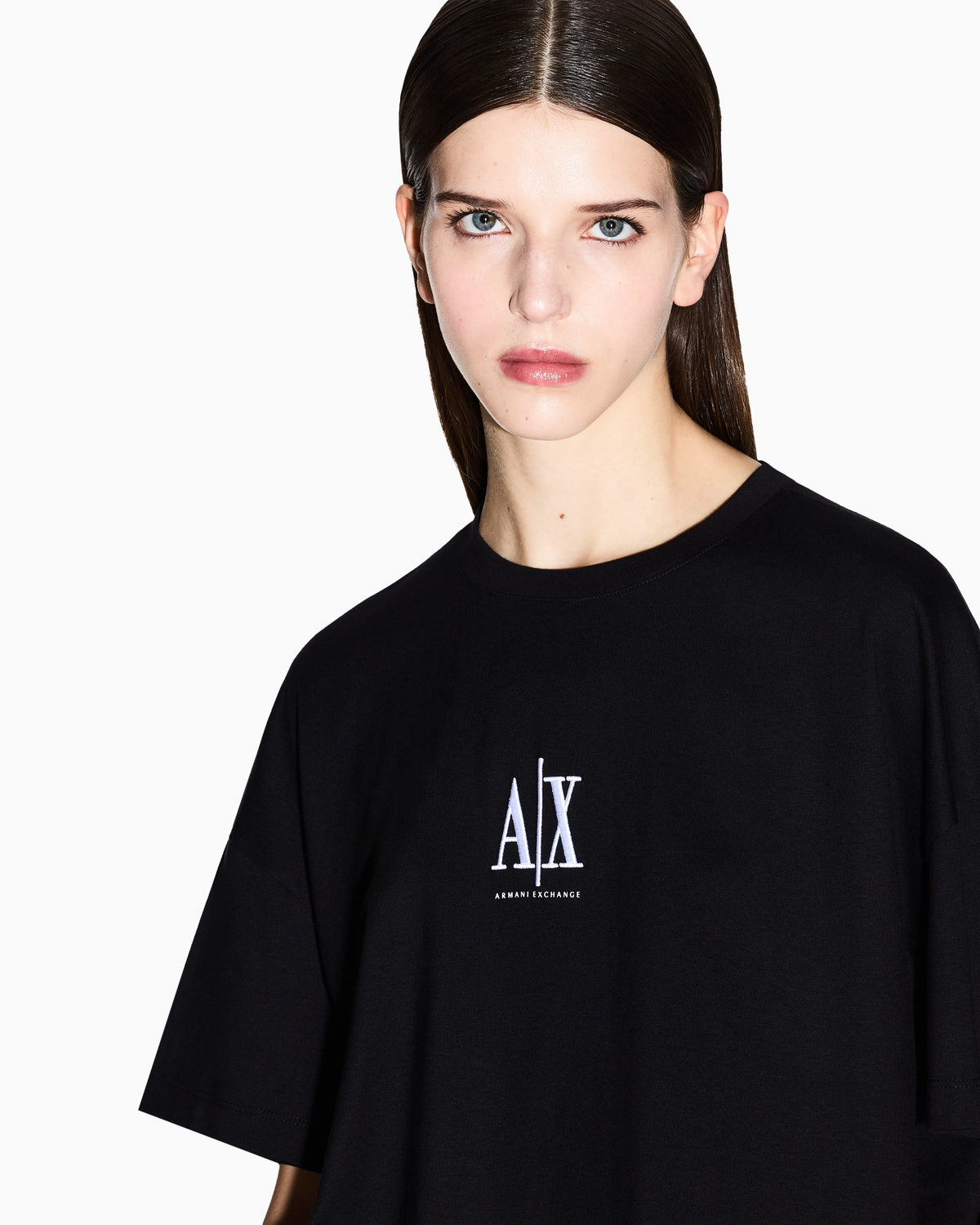 Boxy fit t-shirt in heavy cotton jersey with logo Icon