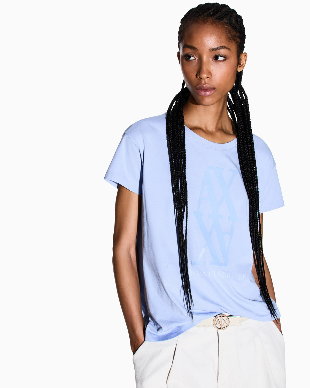 Regular fit T-shirt with maxi logo