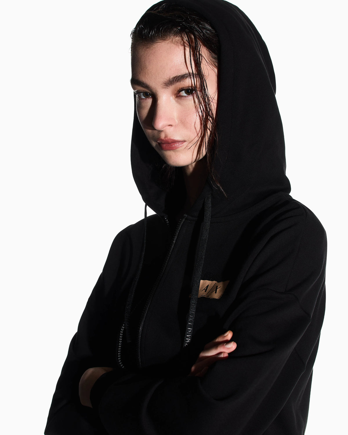 French Terry Cotton Zip-Up Sweatshirt