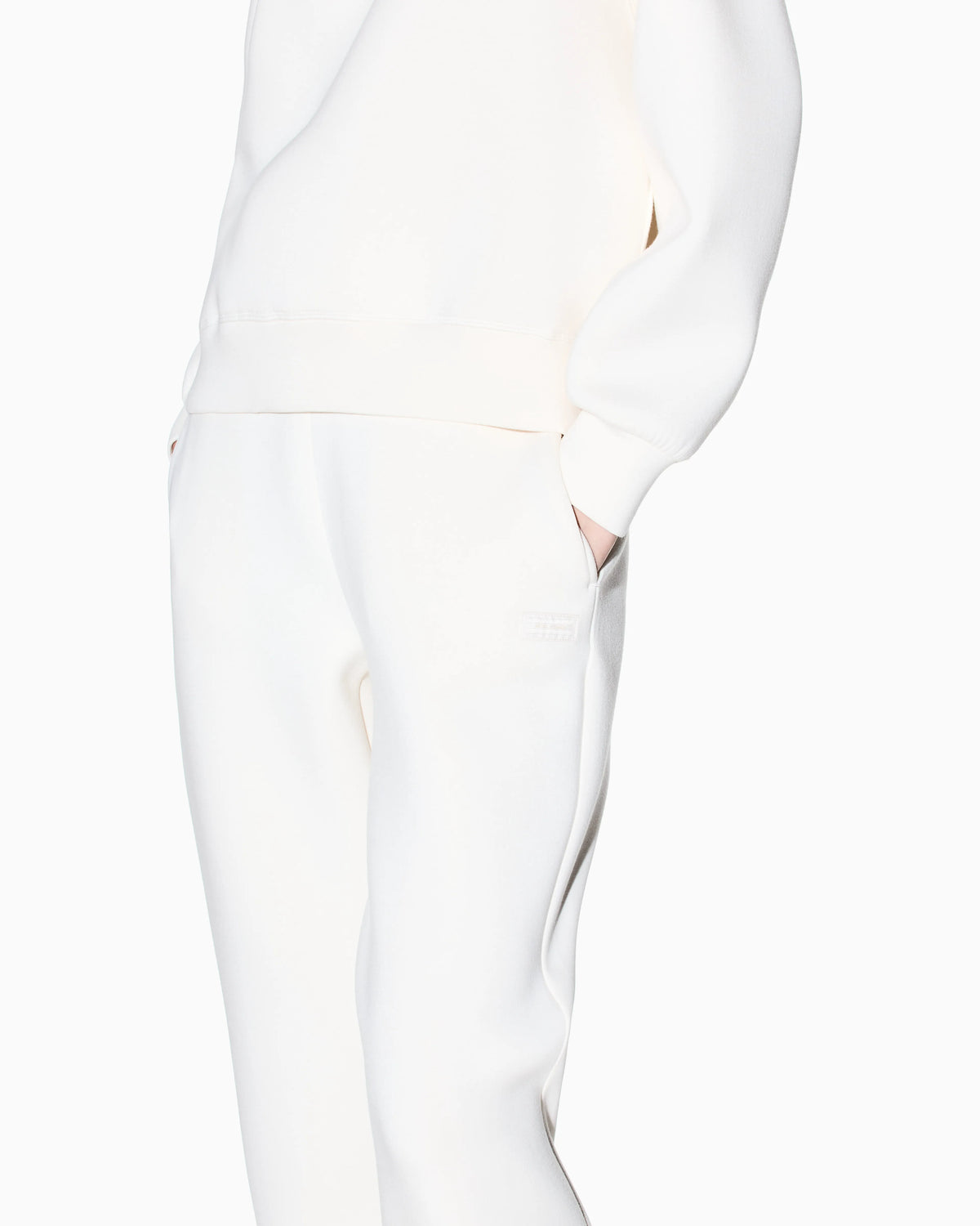 Viscose scuba fabric trousers