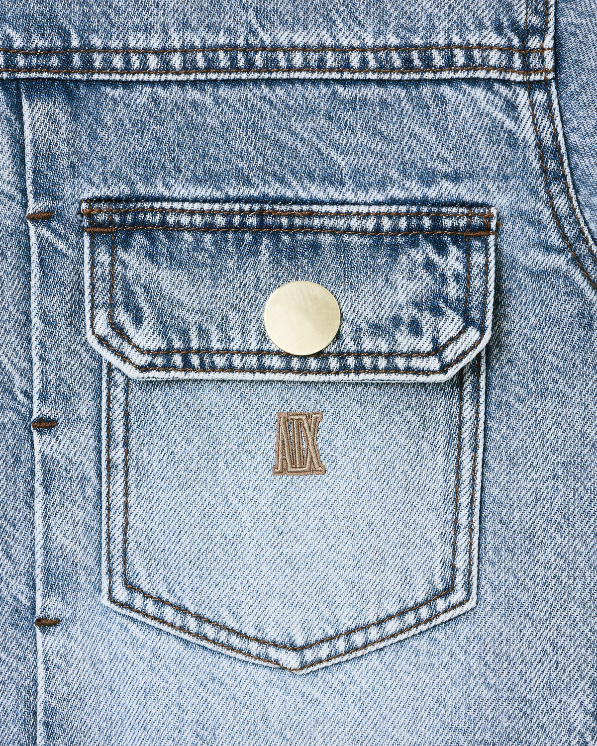 Light Denim Jacket in Rigid Lyocell Cotton