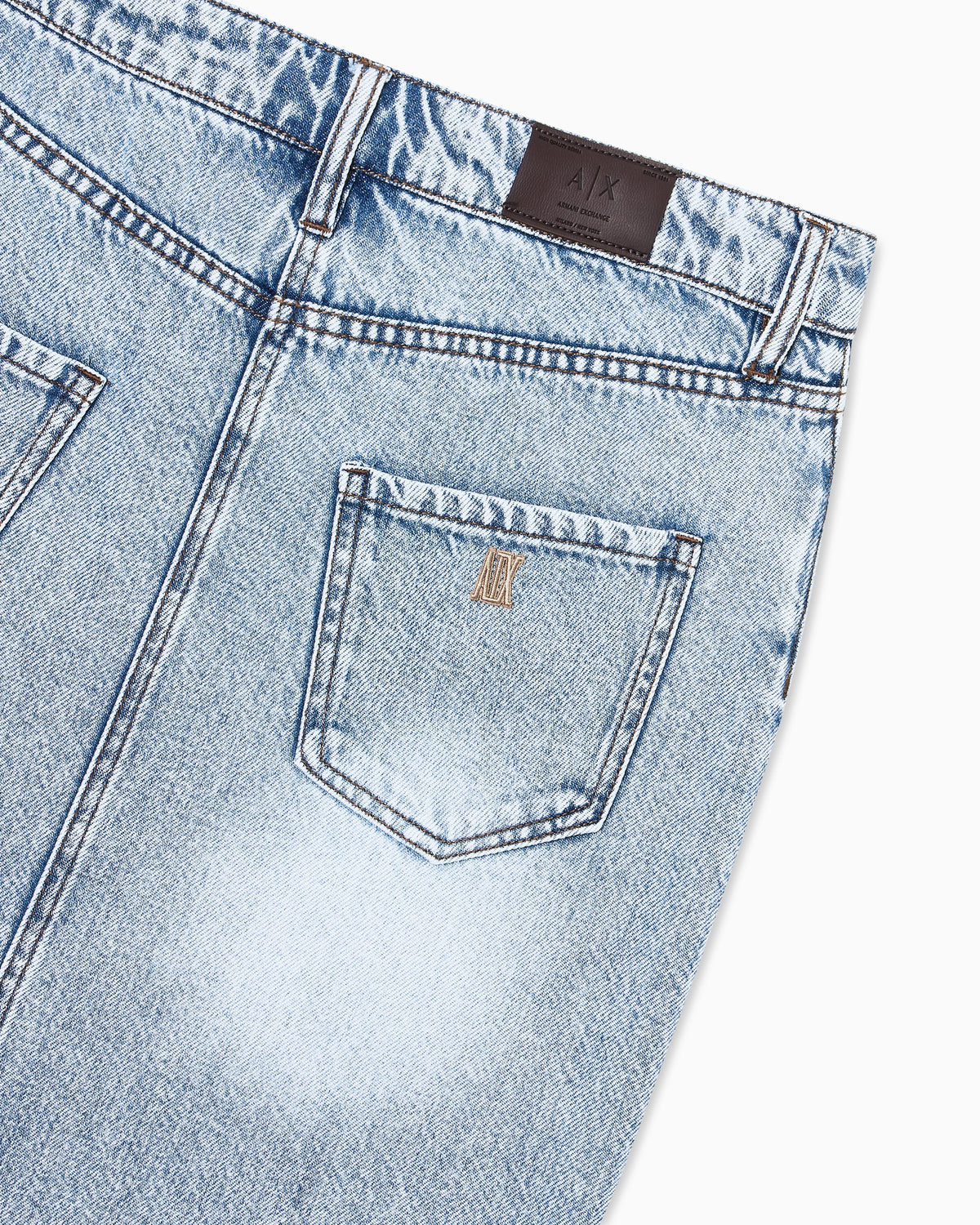 Long Denim Skirt in Lyocell Cotton