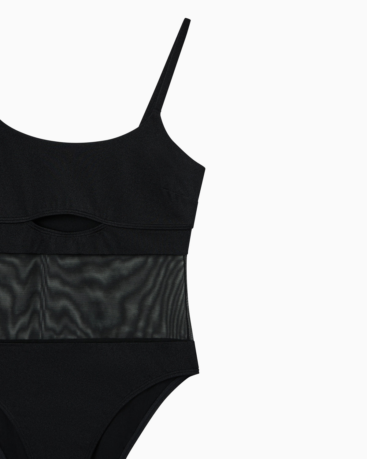 Minimal chic swimsuit in recycled stretch nylon