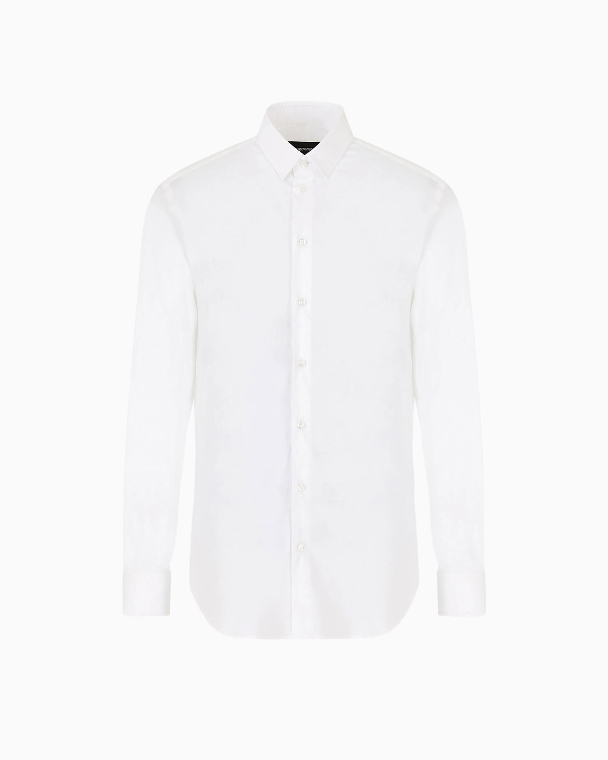 Dress shirt in stretch cotton poplin with Essential collar