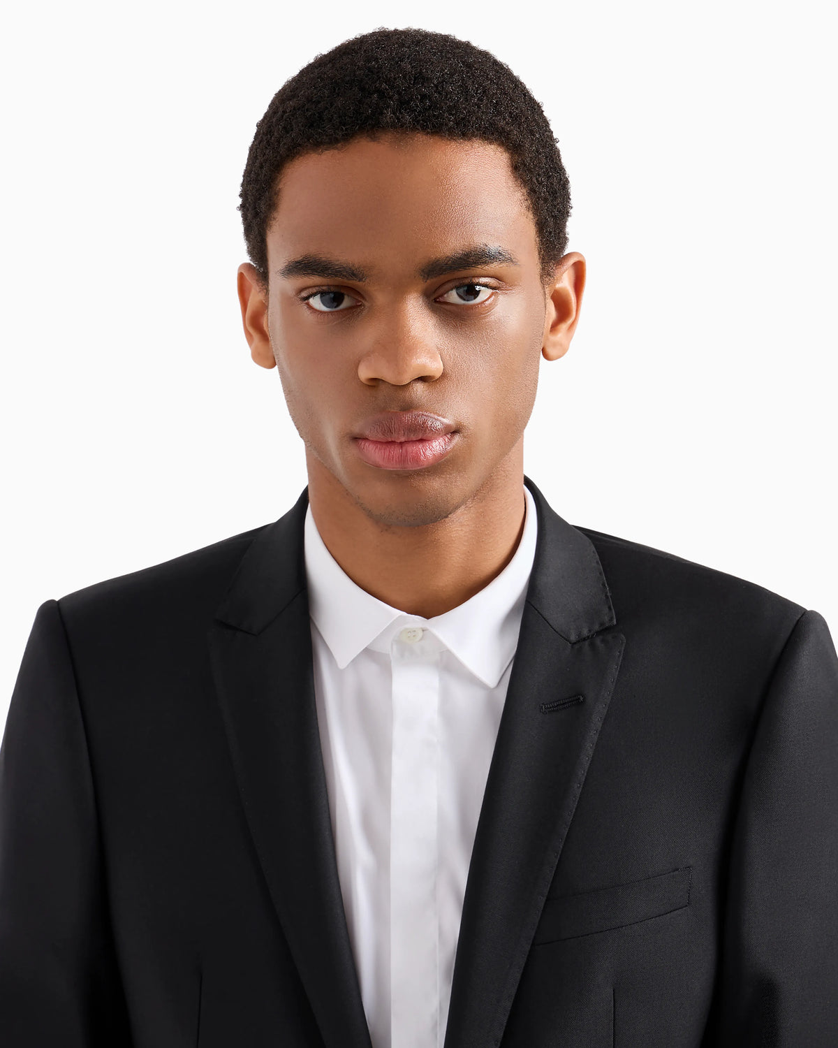 Slim fit single-breasted jacket in virgin wool Essential