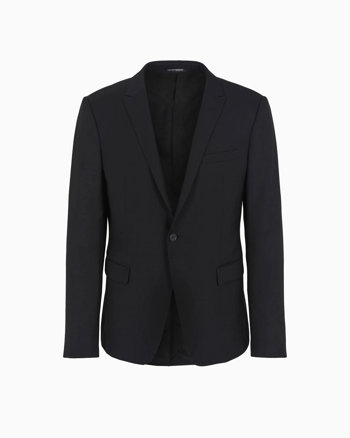 Slim fit single-breasted jacket in virgin wool Essential