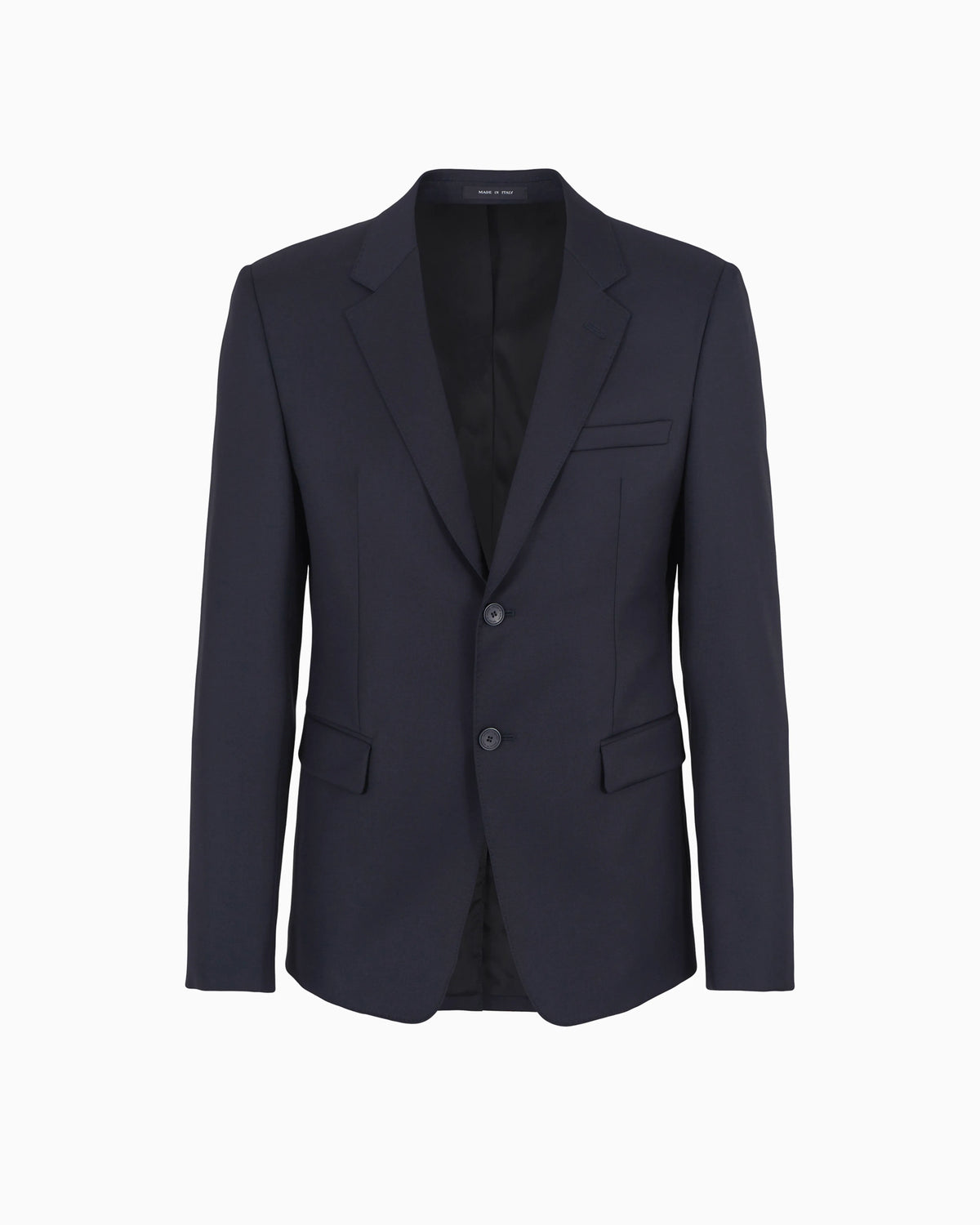 Worsted single-breasted jacket in virgin wool Essential