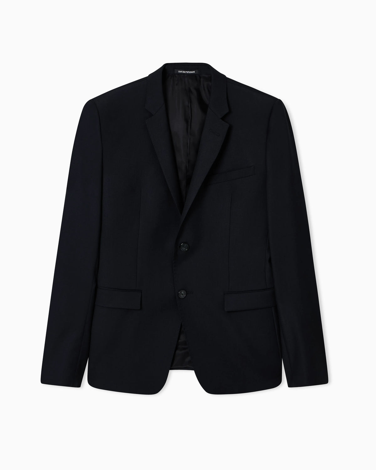 Worsted single-breasted jacket in virgin wool Essential
