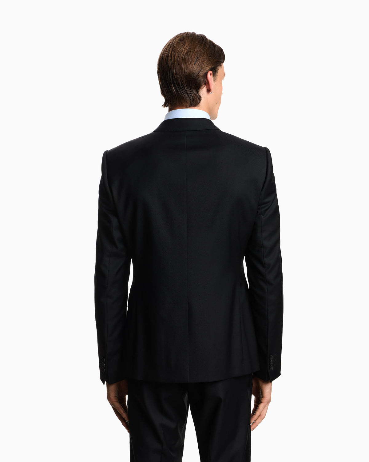Worsted single-breasted jacket in virgin wool Essential