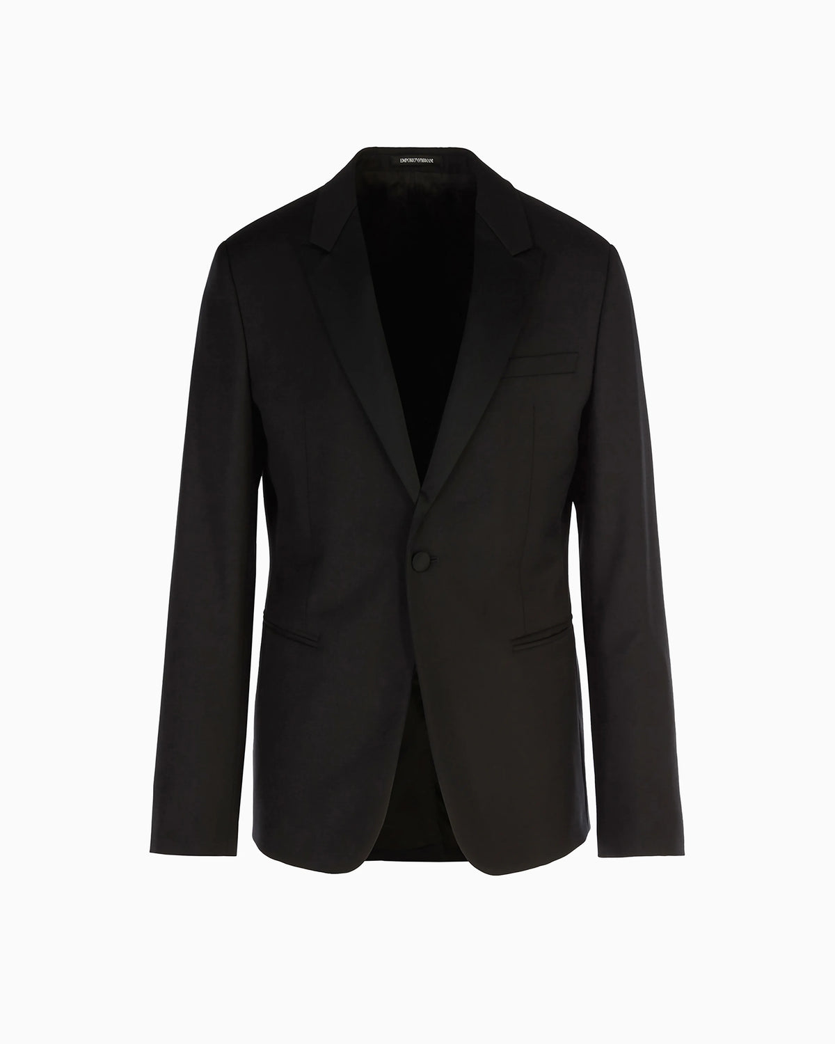 Worsted single-breasted jacket in virgin wool Essential