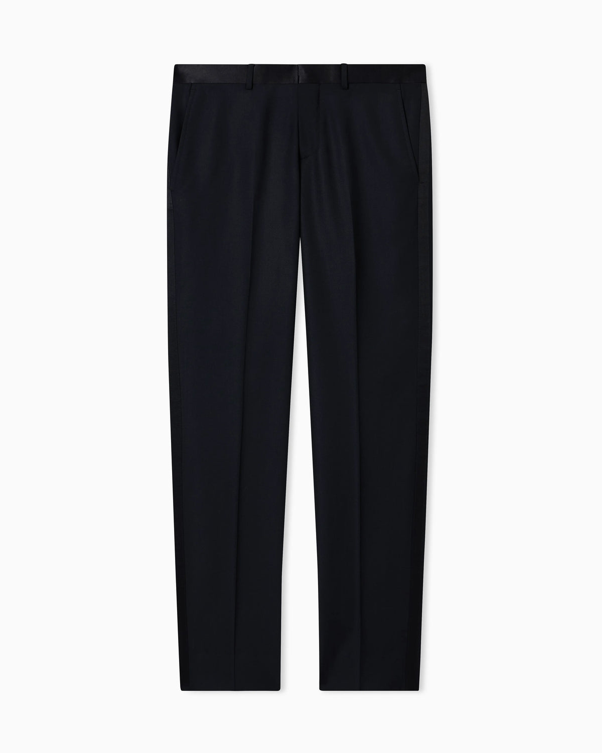 Worsted trousers Essential in virgin wool with straight cut