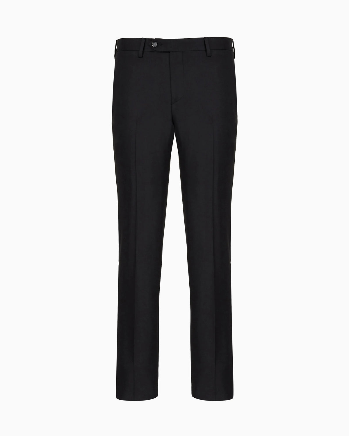 Slim fit virgin wool trousers with crease Essential