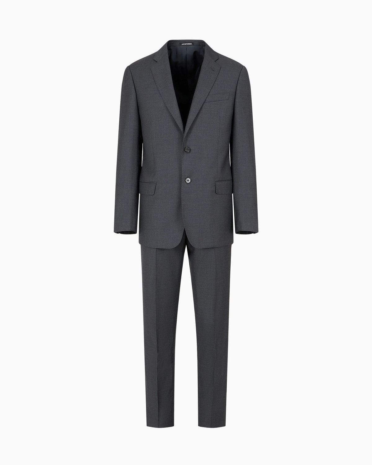 Single-breasted suit in fresh wool canvas