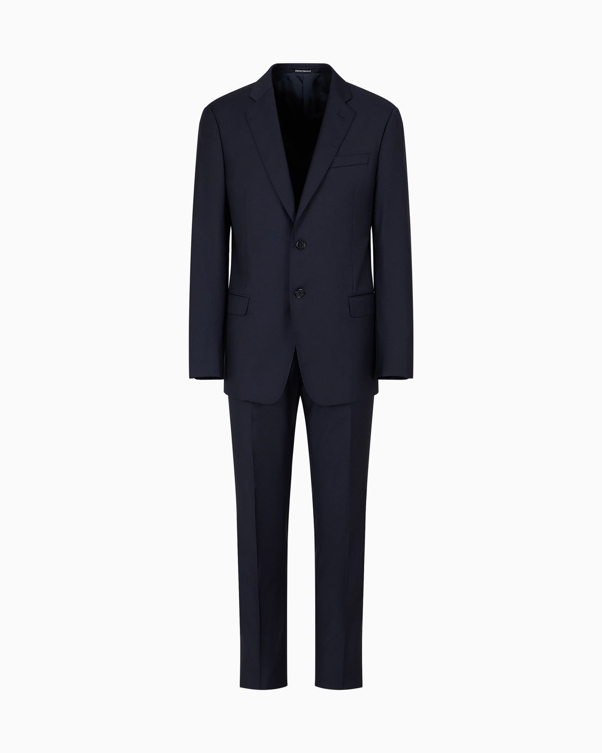 Single-breasted suit in fresh wool canvas