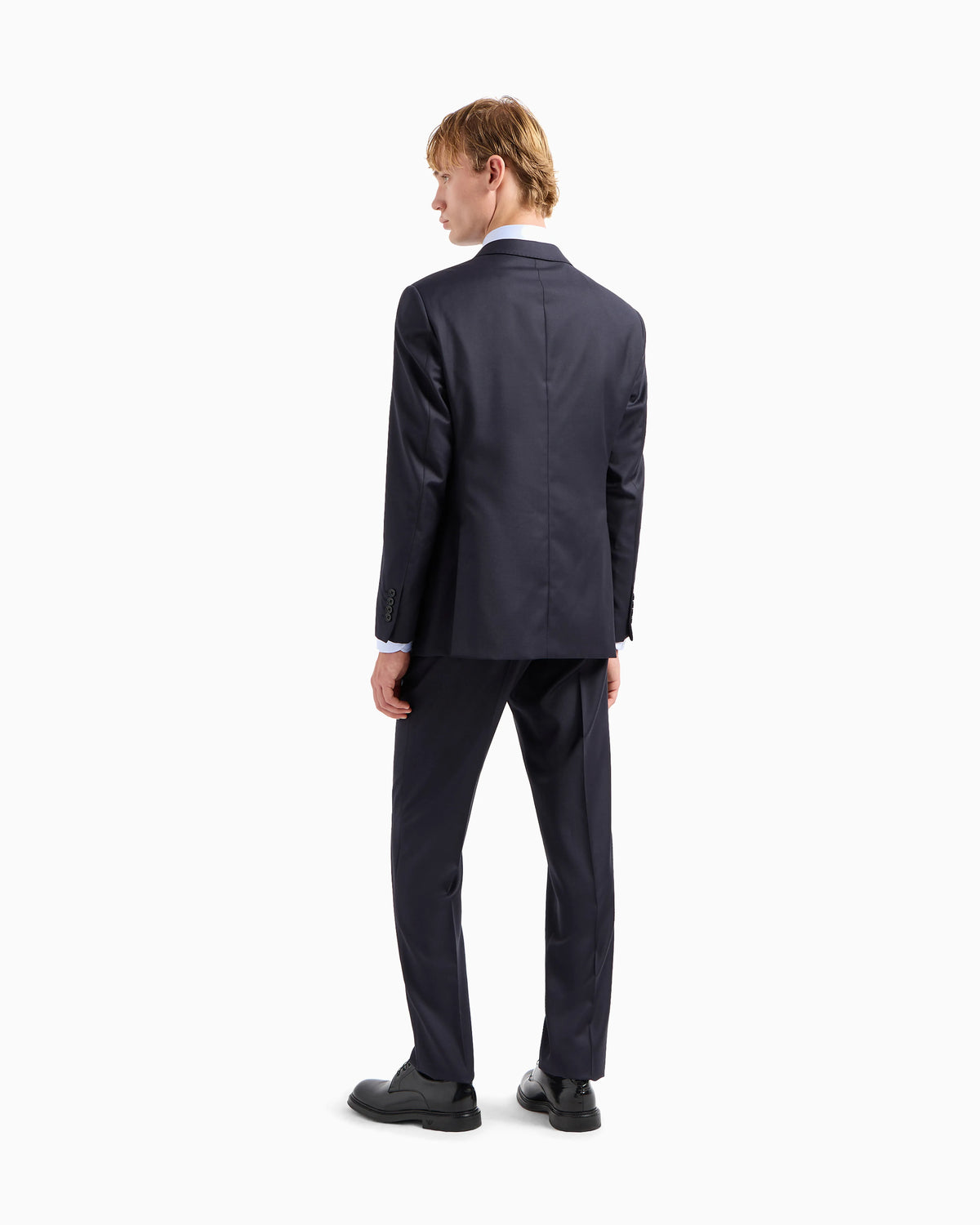 Single-breasted suit in fresh wool canvas