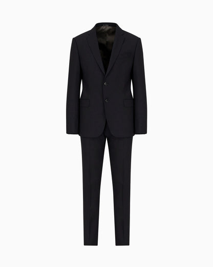 Business suit in slim-fit stretch virgin wool Essential