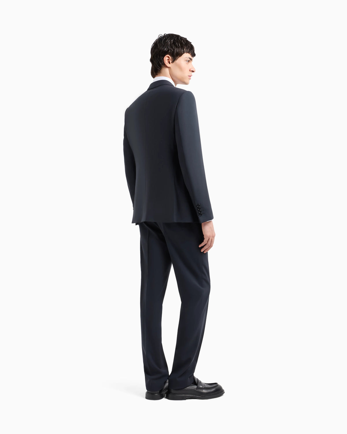Business suit in slim-fit stretch virgin wool Essential