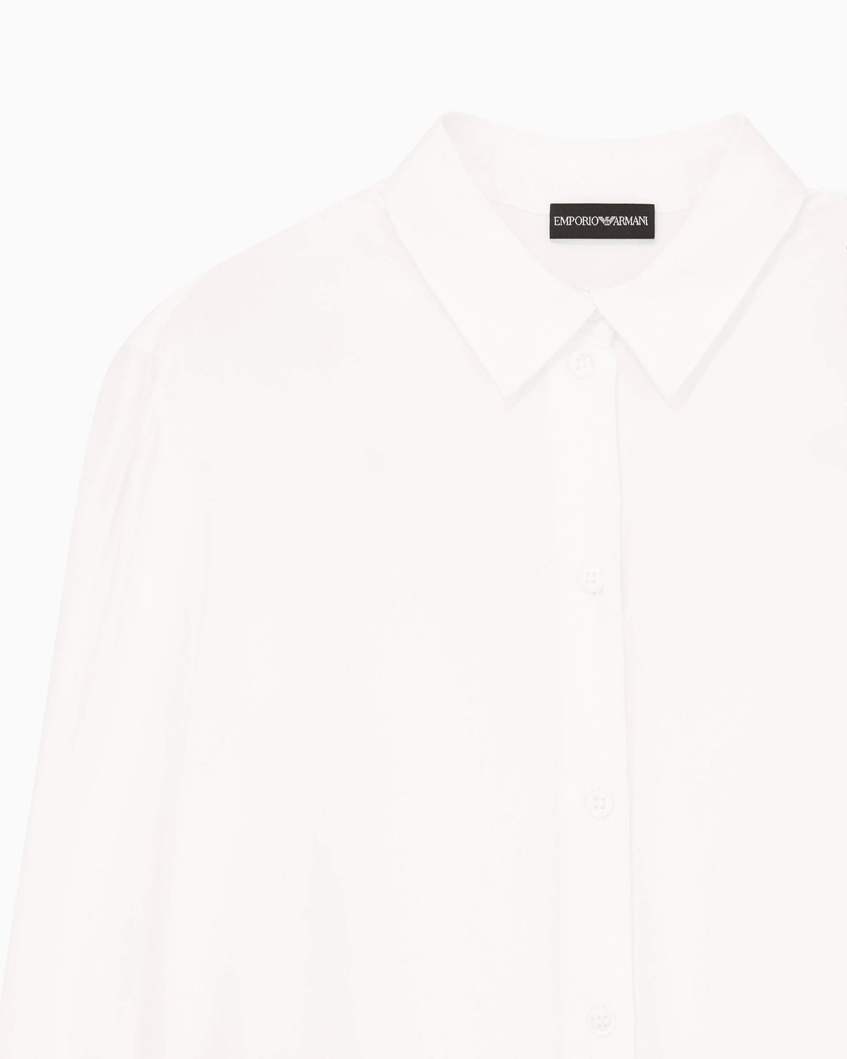 Pleated back shirt Essential in silk crepe de chine