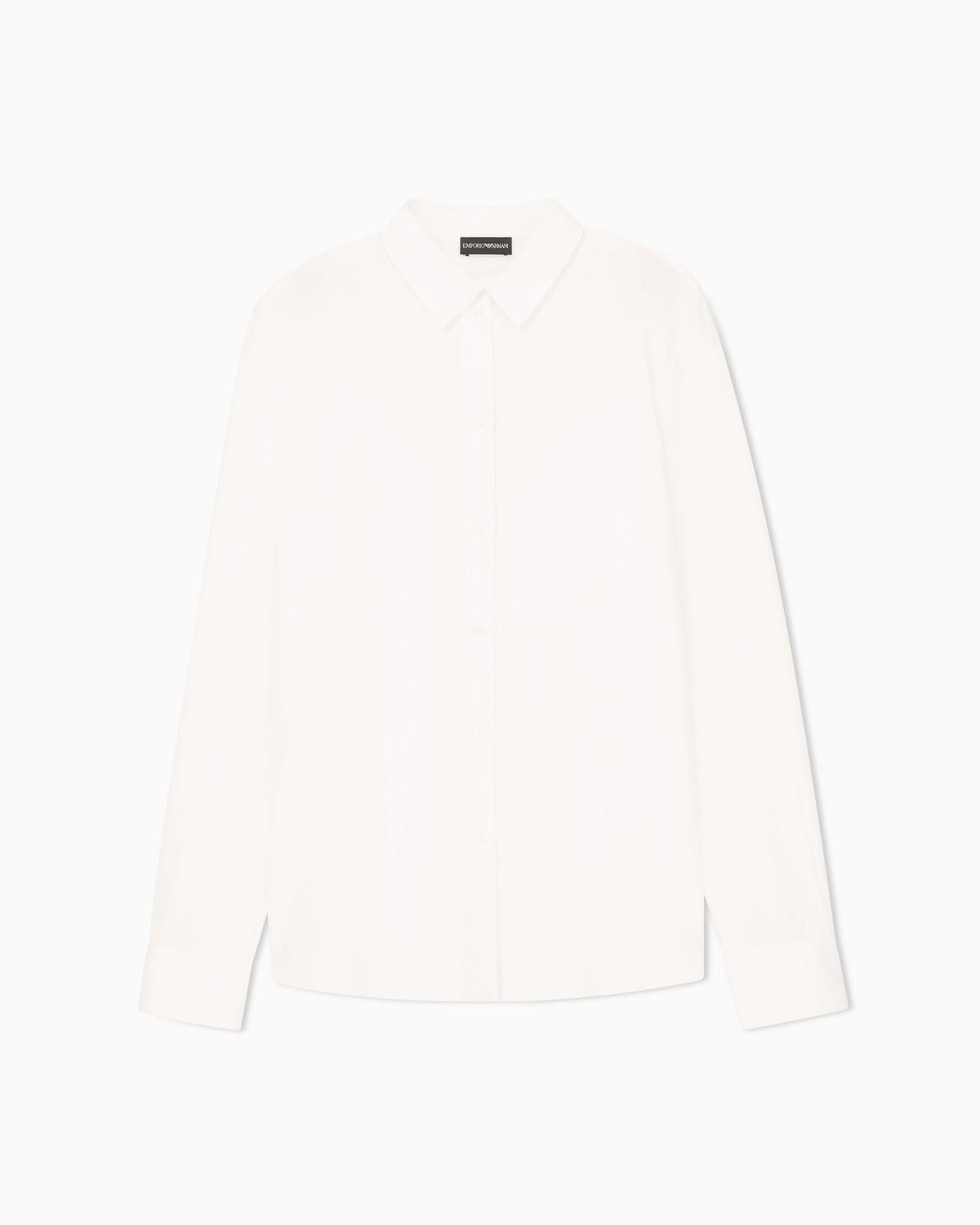 Pleated back shirt Essential in silk crepe de chine