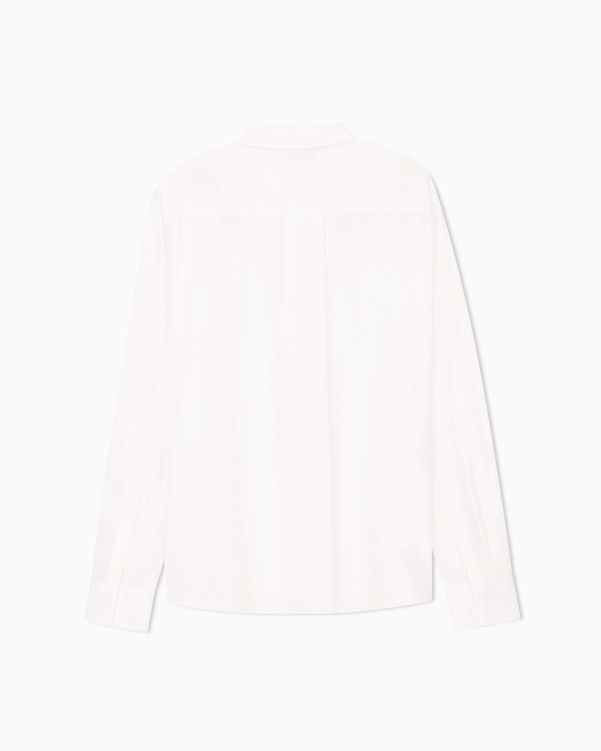 Pleated back shirt Essential in silk crepe de chine