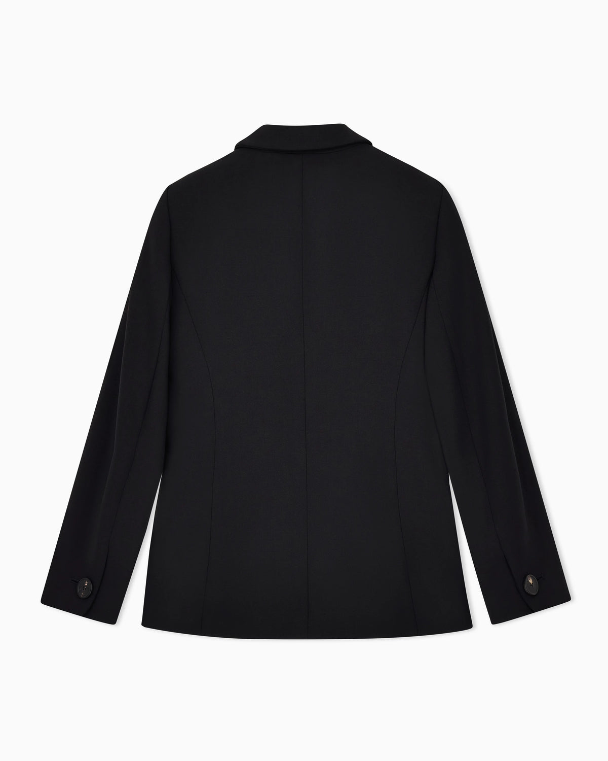 Wool single-breasted jacket in grain de poudre Essential