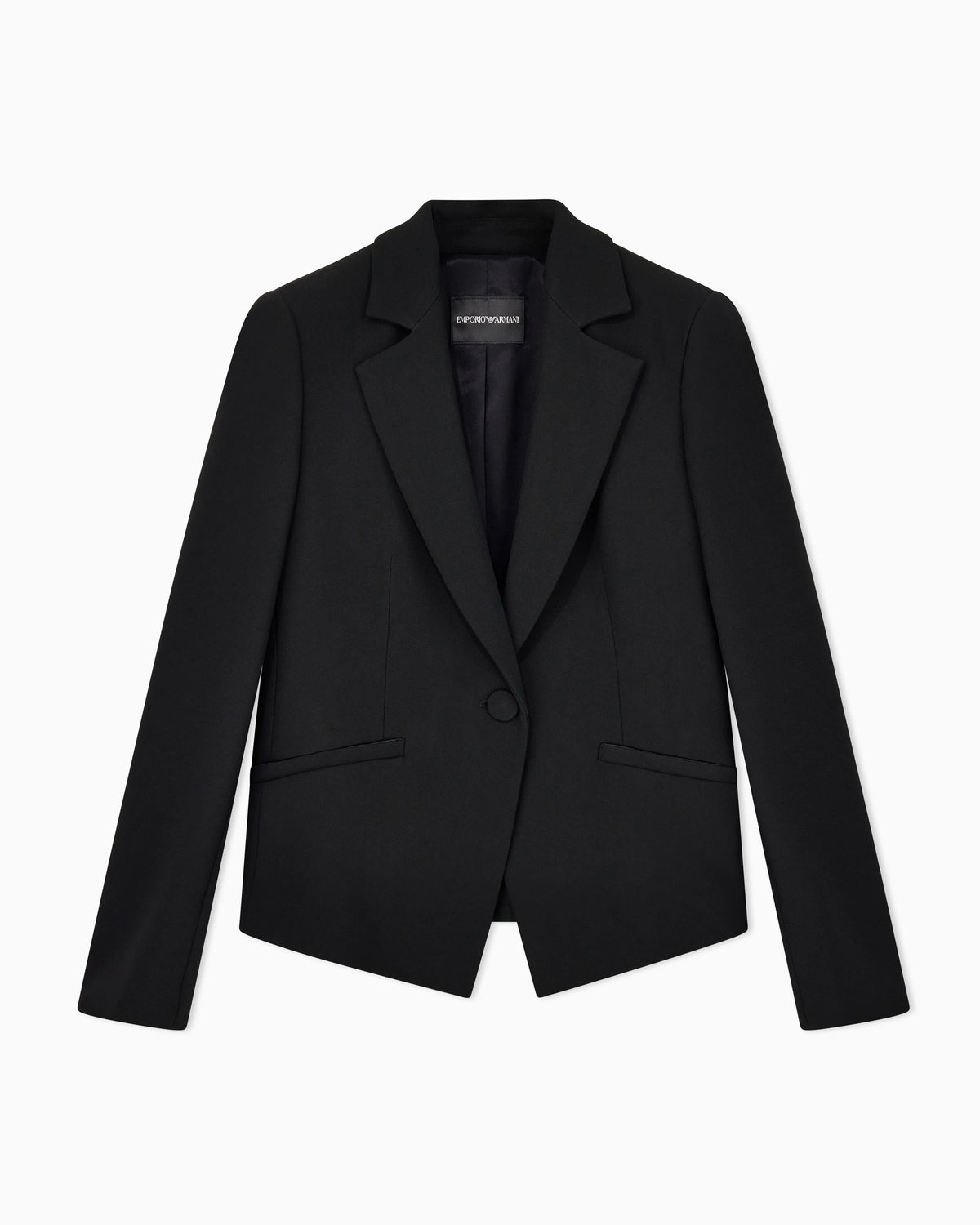 Cady crepe jacket with lapels in a slim fit Essential