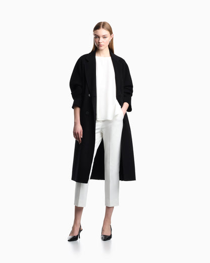 Envers satin blouse with 3/4 sleeves and zip Essential