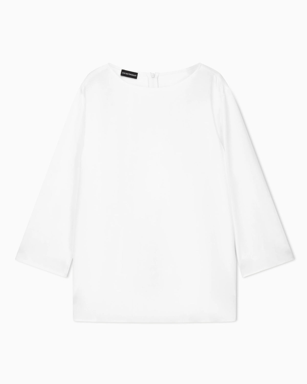 Envers satin blouse with 3/4 sleeves and zip Essential