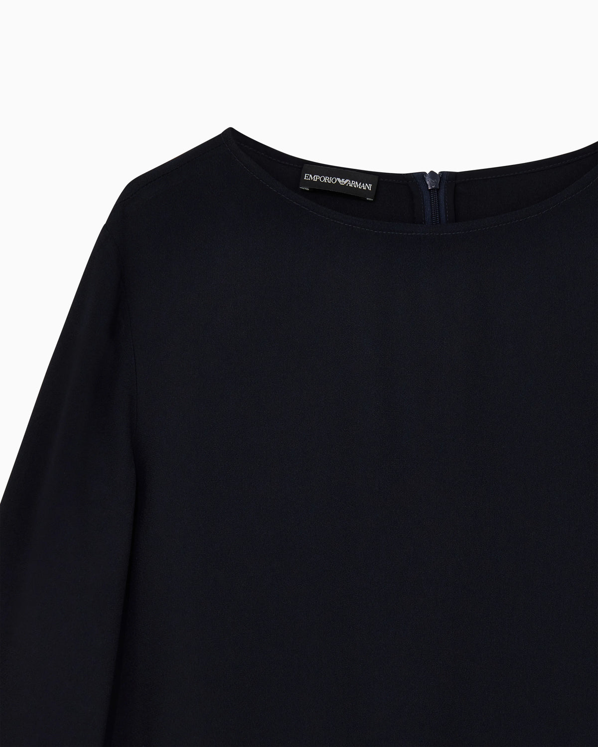 Envers satin blouse with 3/4 sleeves and zip Essential