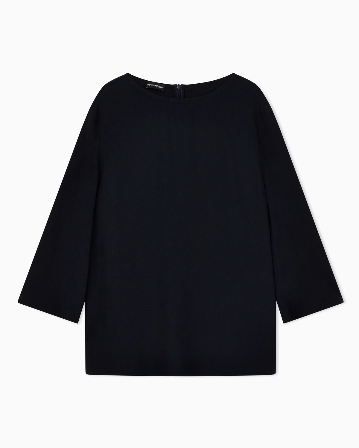 Envers satin blouse with 3/4 sleeves and zip Essential
