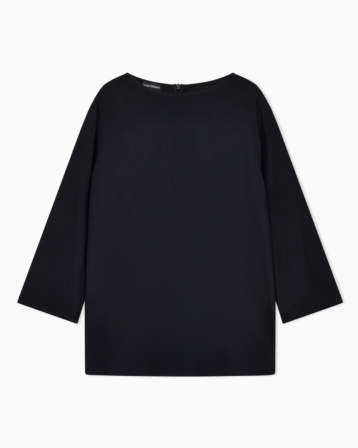 Envers satin blouse with 3/4 sleeves and zip Essential