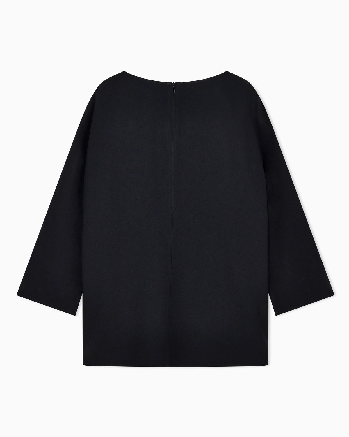 Envers satin blouse with 3/4 sleeves and zip Essential