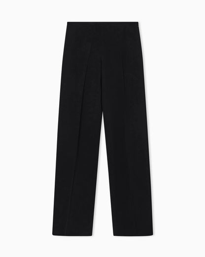 Palazzo trousers Essential in viscose crepe with high waist